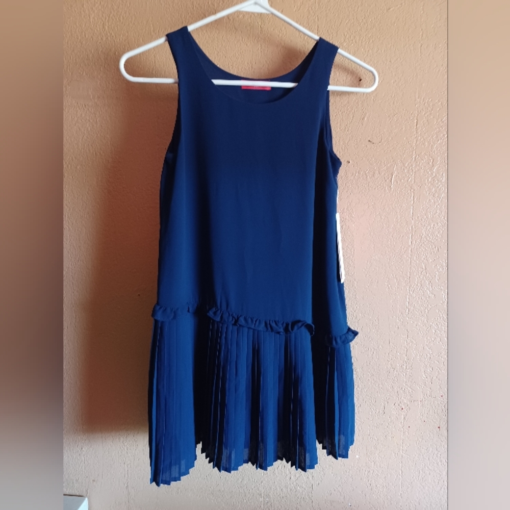 NWT Girls /Aqua Girl Navy Dress Size Med 10-12..#0074